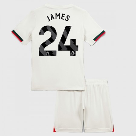 Chelsea James 24 Venkovní 2025-26 - Dětské Fotbalové Dresy (S/S) Chelsea James 24 Venkovní 2025-26 - Dětské Fotbalové Dresy (S/S)